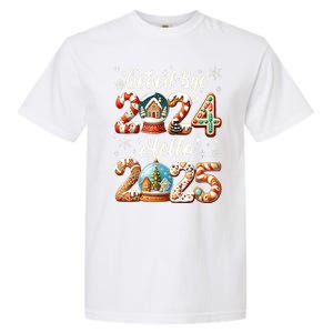 Christmas Happy New Years Eve Goodbye 2024 Hello 2025 Xmas Gift Garment-Dyed Heavyweight T-Shirt