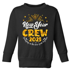 Celebration Happy New Year Crew 2025 Nye New Years Eve Party Toddler Sweatshirt