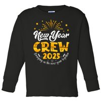 Celebration Happy New Year Crew 2025 Nye New Years Eve Party Toddler Long Sleeve Shirt