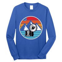 Camping Hiking Nature Retro Photographer Camera Camera Gift Long Sleeve Shirt