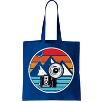 Camping Hiking Nature Retro Photographer Camera Camera Gift Tote Bag