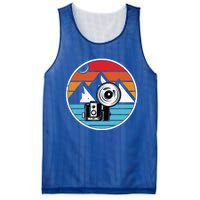 Camping Hiking Nature Retro Photographer Camera Camera Gift Mesh Reversible Basketball Jersey Tank