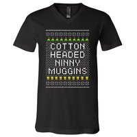 Cotton Headed Ninny Muggins V-Neck T-Shirt