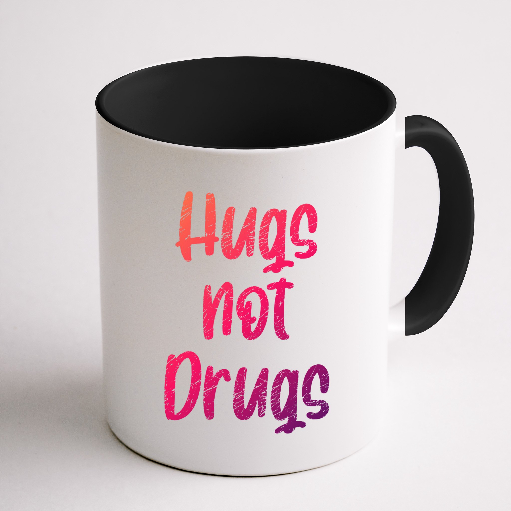 Cute Hugs Not Drugs Funny Say No To Drugs Presents Cool Gift Mug