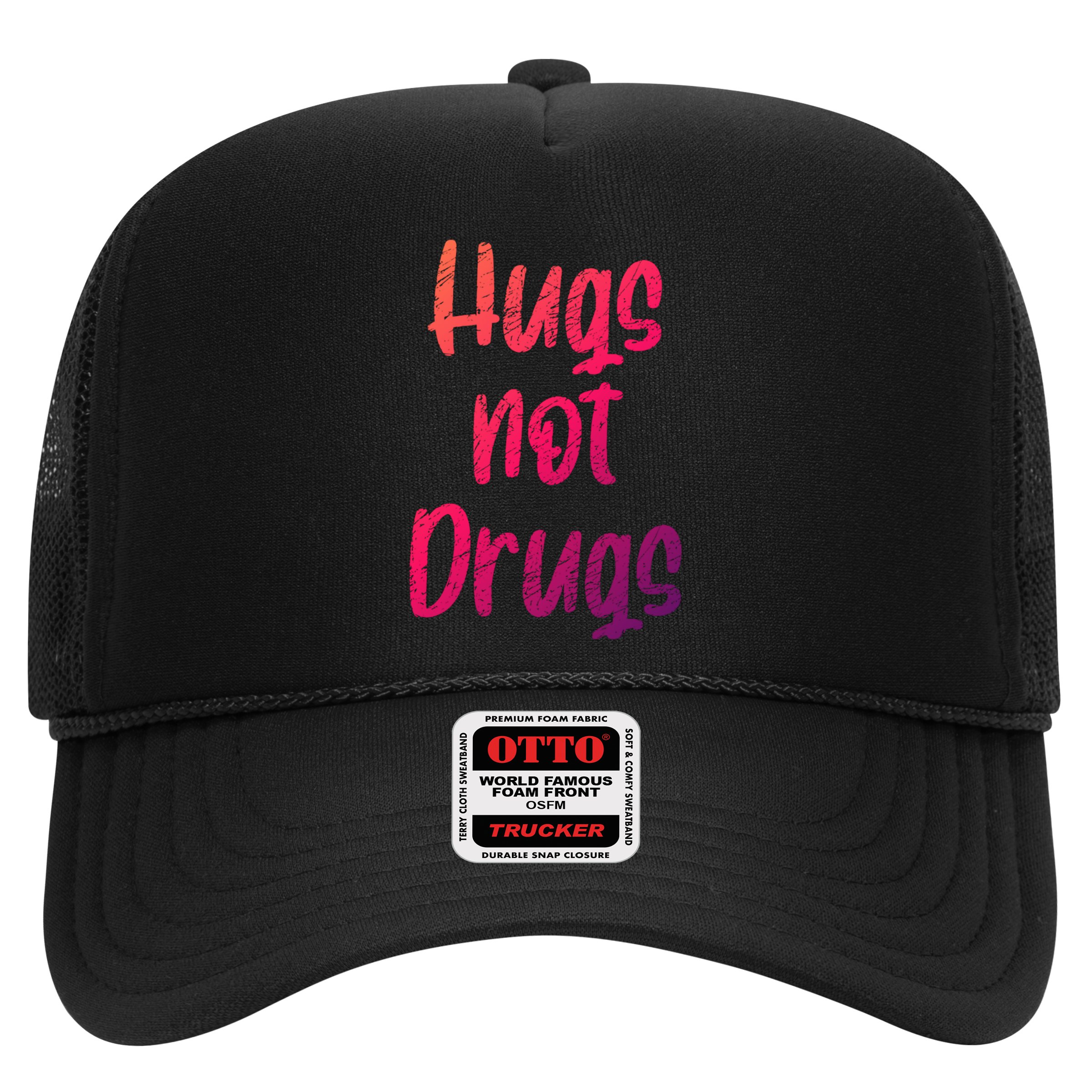 Cute Hugs Not Drugs Funny Say No To Drugs Presents Cool Gift Hat