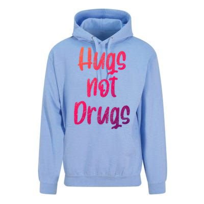 Cute Hugs Not Drugs Funny Say No To Drugs Presents Cool Gift Unisex Surf Hoodie