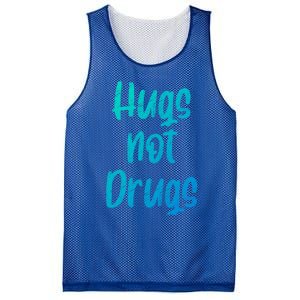 Cute Hugs Not Drugs Funny Say No To Drugs Presents Cool Gift Mesh Reversible Basketball Jersey Tank