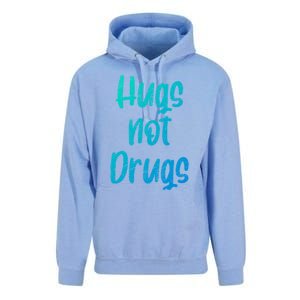 Cute Hugs Not Drugs Funny Say No To Drugs Presents Cool Gift Unisex Surf Hoodie