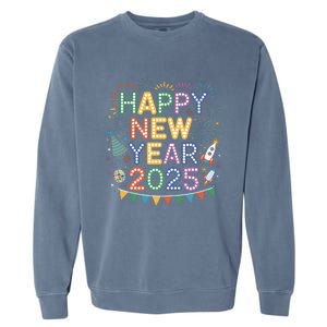 Cool Happy New Year 2025 New Years Eve Party Gift Garment-Dyed Sweatshirt