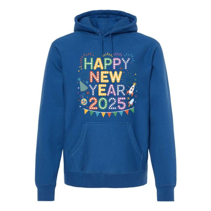 Cool Happy New Year 2025 New Years Eve Party Gift Premium Hoodie