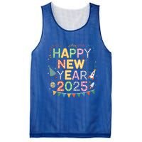 Cool Happy New Year 2025 New Years Eve Party Gift Mesh Reversible Basketball Jersey Tank