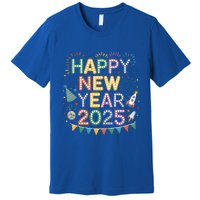 Cool Happy New Year 2025 New Years Eve Party Gift Premium T-Shirt