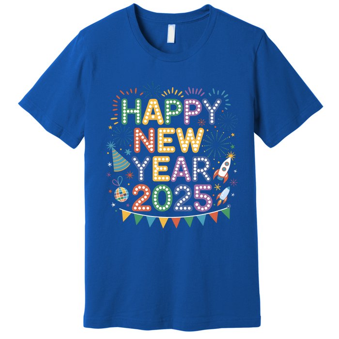 Cool Happy New Year 2025 New Years Eve Party Gift Premium T-Shirt