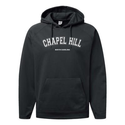 Chapel Hill North Carolina Performance Fleece Hoodie