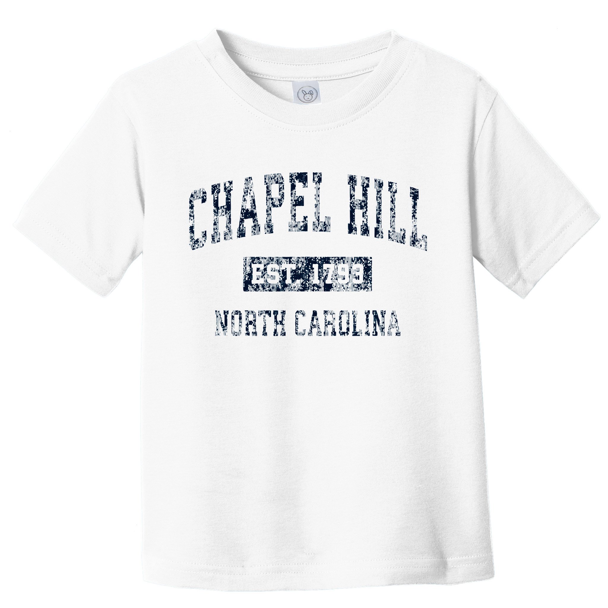 Chapel Hill North Carolina NC Vintage Sports Design Navy  Toddler T-Shirt