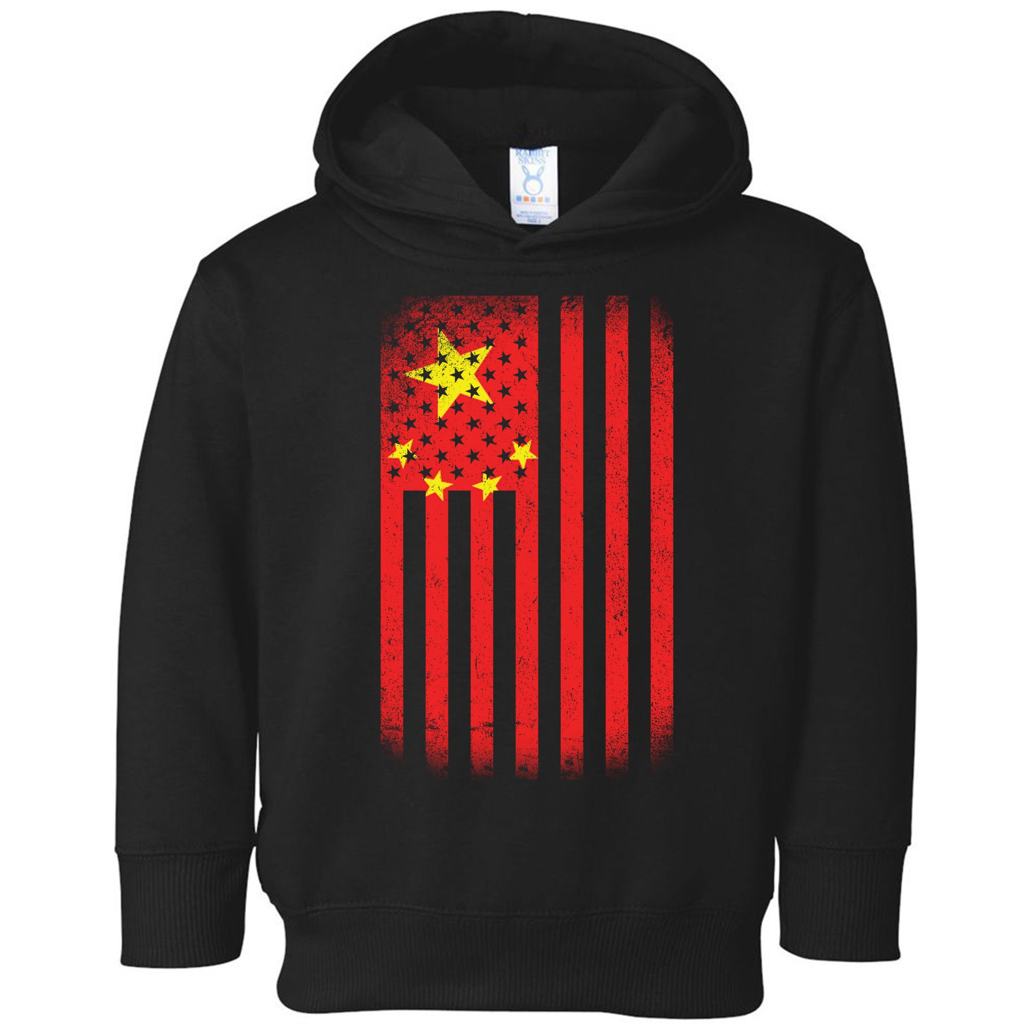 Vintage Chinese Flag Toddler Hoodie