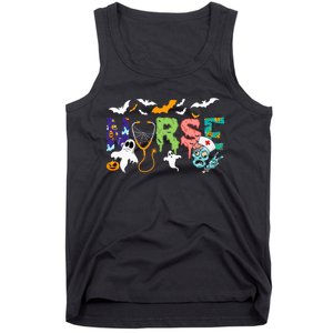 Cute Halloween Nurse Nursing Zombie Halloween Tank Top