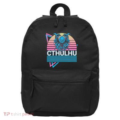Cthulhu Horror Necronomicon Monster Lovecraftian Retro 16 in Basic Backpack