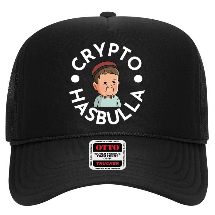 Crypto Hasbulla Nft High Crown Mesh Back Trucker Hat