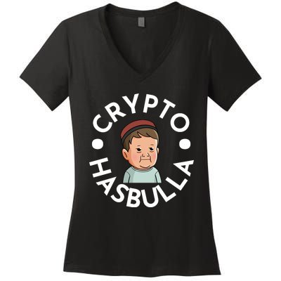 Crypto Hasbulla Nft Women's V-Neck T-Shirt