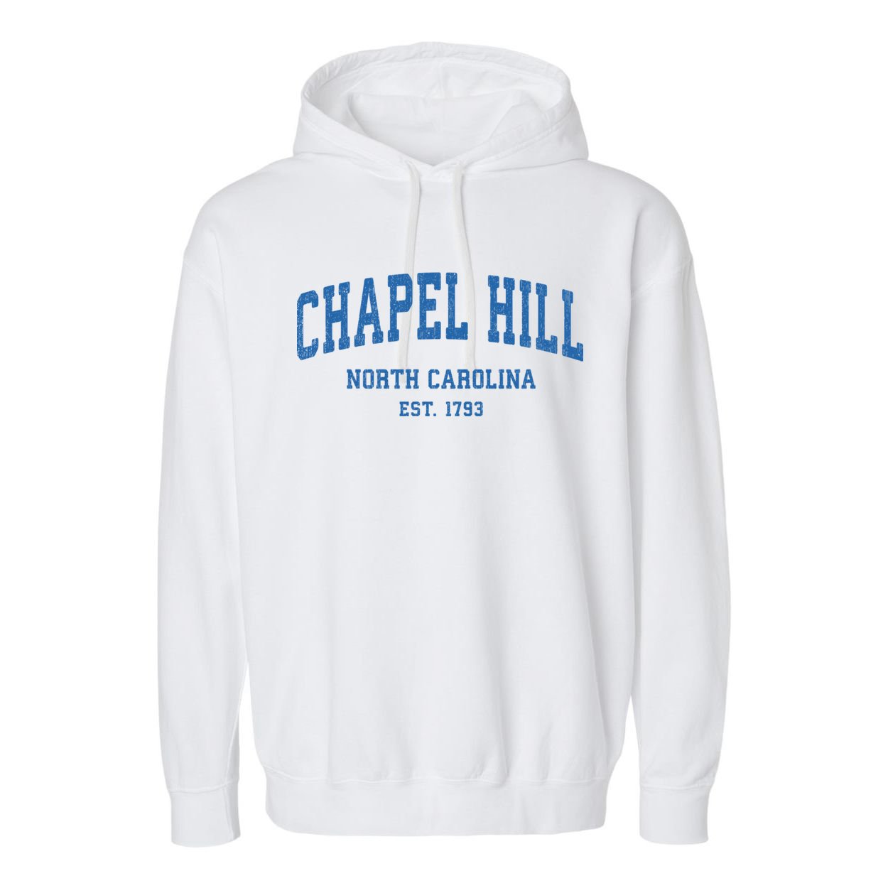 Chapel Hill North Carolina Nc Vintage Athletic Sports Garment-Dyed Fleece Hoodie