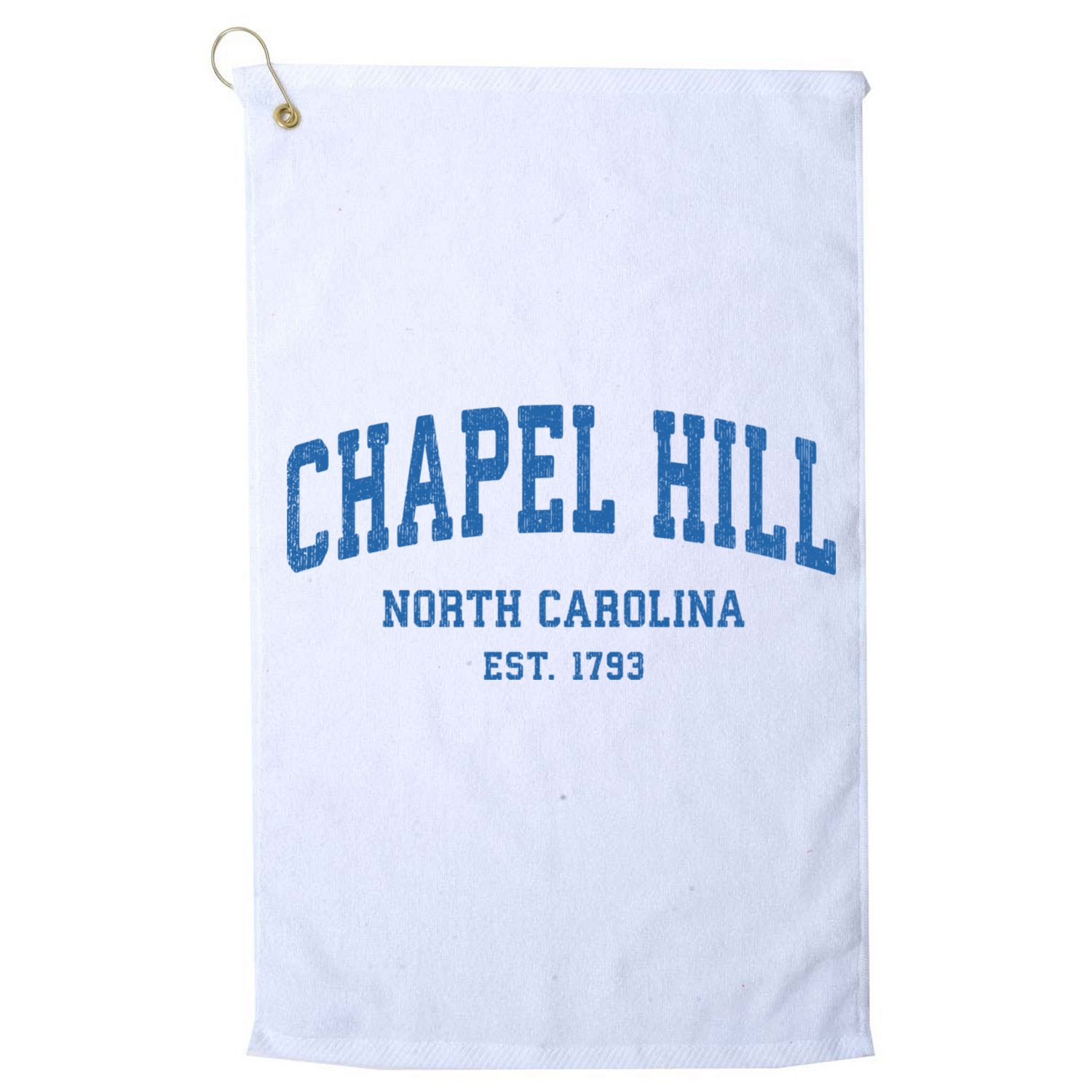 Chapel Hill North Carolina Nc Vintage Athletic Sports Golf Towel