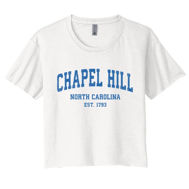 Chapel Hill North Carolina Nc Vintage Athletic Sports Crop Top