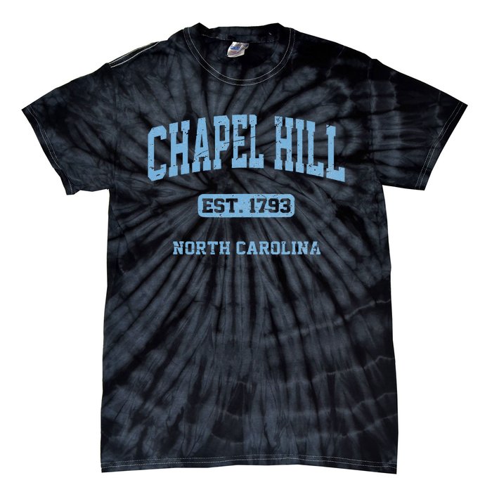 Chapel Hill North Carolina NC Vintage State Athletic Style Tie-Dye T-Shirt