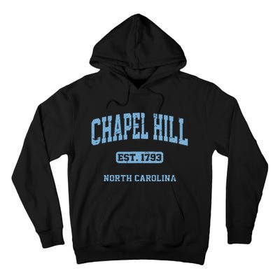 Chapel Hill North Carolina NC Vintage State Athletic Style Tall Hoodie