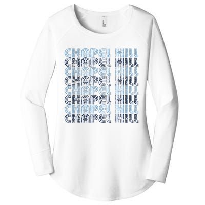 Chapel Hill North Carolina Vintage Weathered Women's Perfect Tri Tunic Long Sleeve Shirt