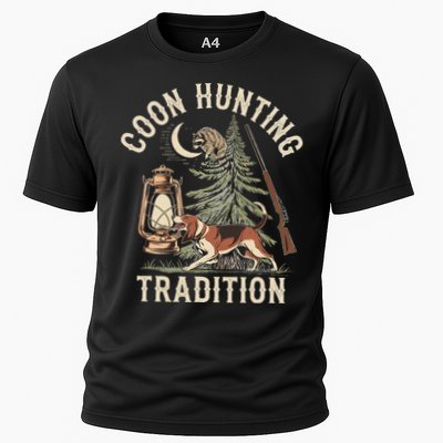 Coon Hunting Night – Patriotic Design For Coon Hunters Performance Shirt