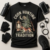 Coon Hunting Night – Patriotic Design For Coon Hunters Cooling Performance Crew T-Shirt