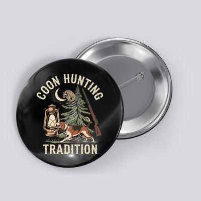 Coon Hunting Night – Patriotic Design For Coon Hunters Button