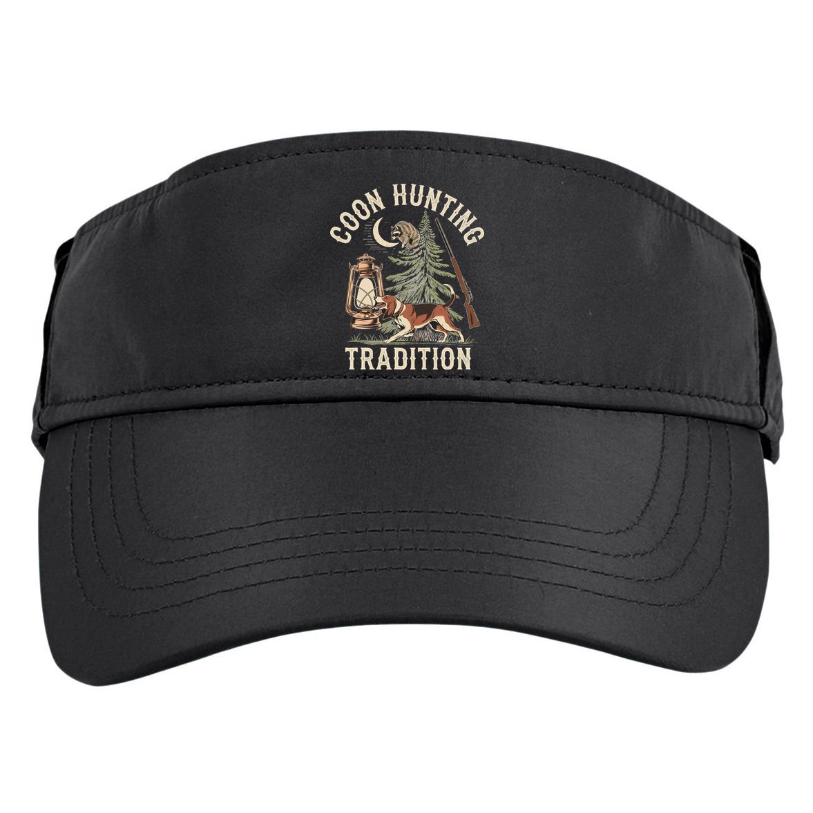 Coon Hunting Night – Patriotic Design For Coon Hunters Adult Drive Performance Visor