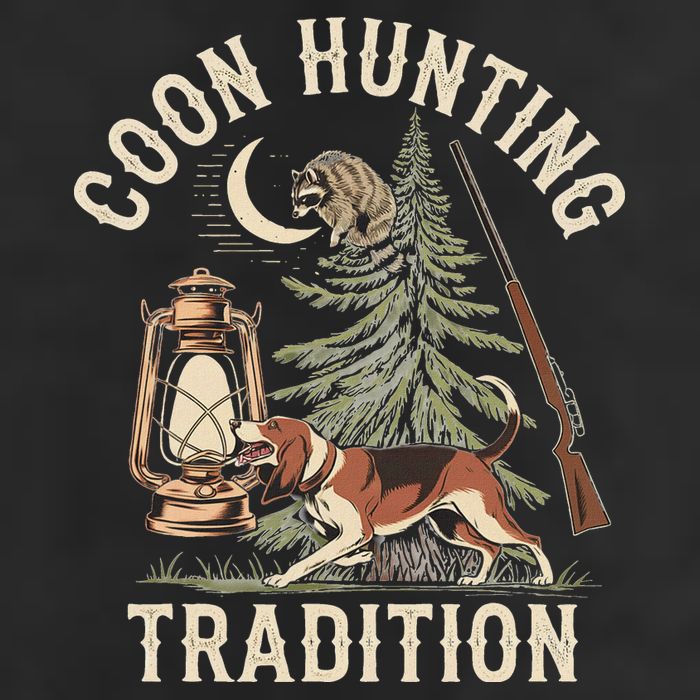 Coon Hunting Night – Patriotic Design For Coon Hunters 11oz C Handle Ceramic Mug