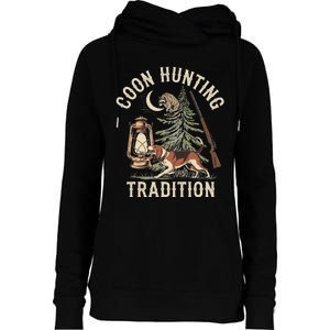 Coon Hunting Night – Patriotic Design For Coon Hunters Womens Funnel Neck Pullover Hood