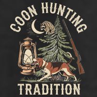 Coon Hunting Night – Patriotic Design For Coon Hunters Hat