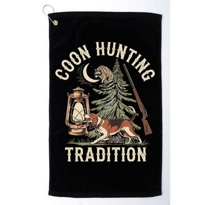 Coon Hunting Night – Patriotic Design For Coon Hunters Golf Towel