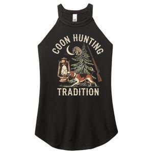 Coon Hunting Night – Patriotic Design For Coon Hunters Women's Perfect Tri Rocker Tank