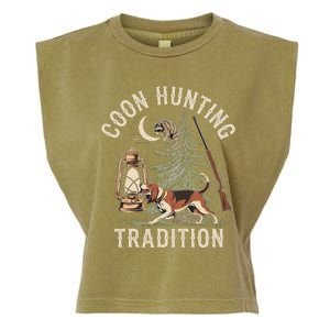 Coon Hunting Night – Patriotic Design For Coon Hunters Garment-Dyed Women's Muscle Tee