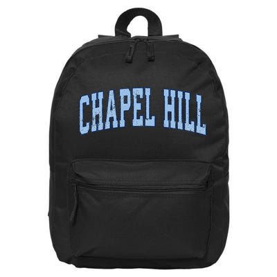 Chapel Hill North Carolina NC Vintage Athletic Sports Design 16 in Basic Backpack