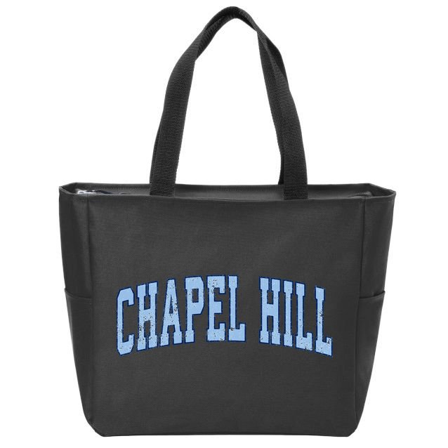 Chapel Hill North Carolina NC Vintage Athletic Sports Design Zip Tote Bag