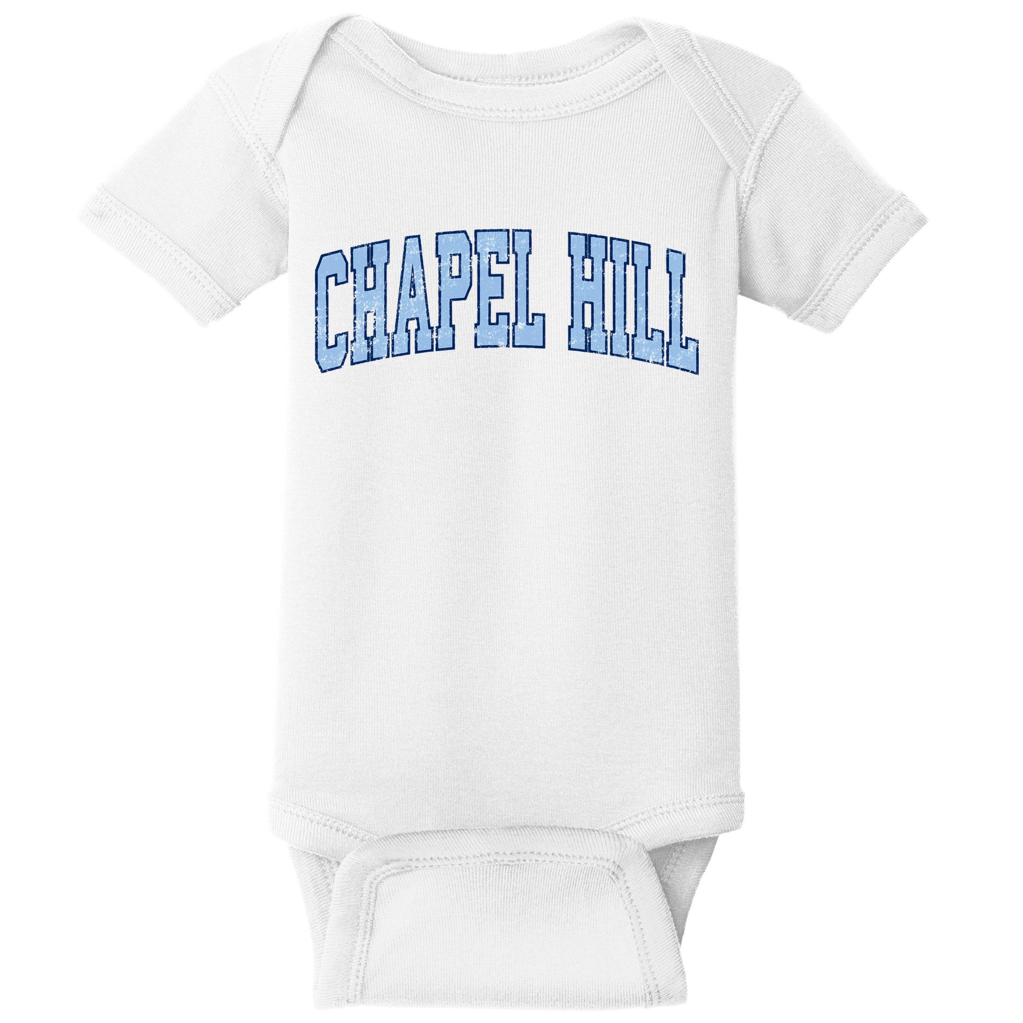 Chapel Hill North Carolina NC Vintage Athletic Sports Design Baby Bodysuit