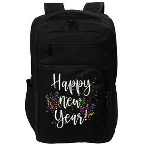 Cute Happy New Year Day Eve Party Fireworks Confetti Costume Impact Tech Backpack