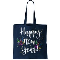 Cute Happy New Year Day Eve Party Fireworks Confetti Costume Tote Bag