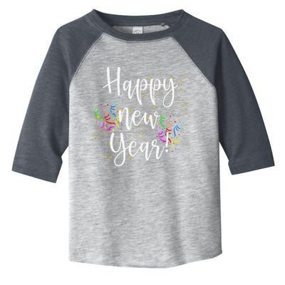 Cute Happy New Year Day Eve Party Fireworks Confetti Costume Toddler Fine Jersey T-Shirt