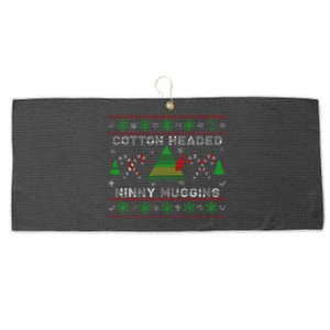 Cotton Headed Ninny Muggins Ugly Christmas Large Microfiber Waffle Golf Towel