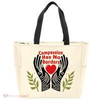 Compassion Has No Borders Zip Tote Bag