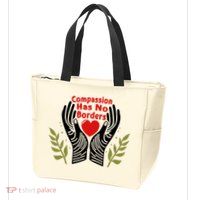 Compassion Has No Borders Zip Tote Bag