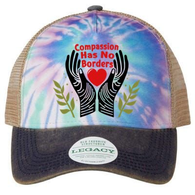 Compassion Has No Borders Legacy Tie Dye Trucker Hat